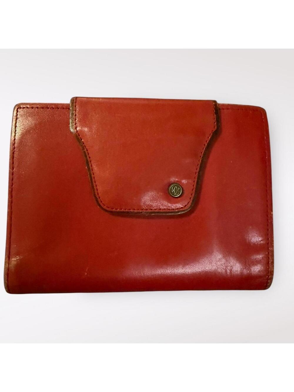 Buxton Red Leather Wallet